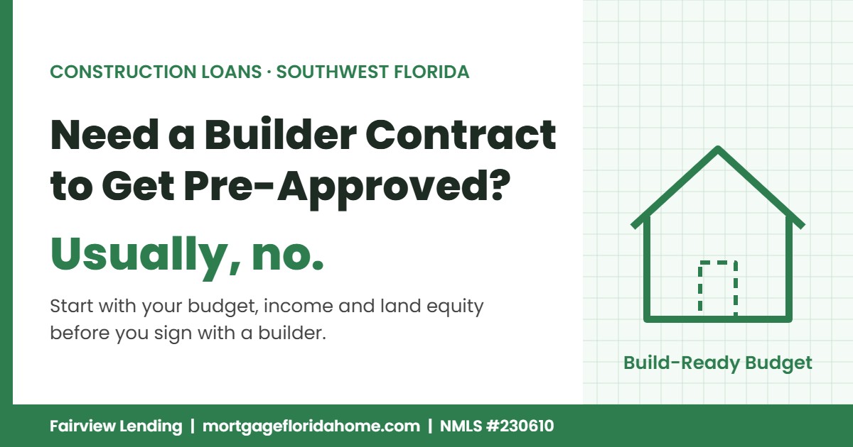 Do You Need a Construction Contract to Get Pre-Approved for a Construction Loan?
